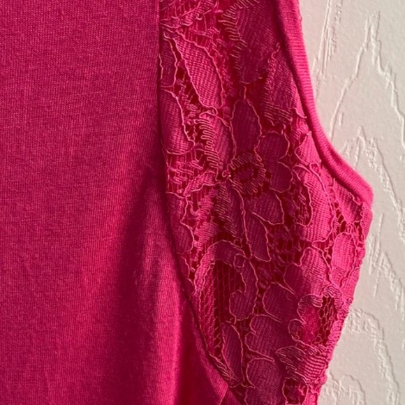 MNG by Mango Tank with Floral Pattern/Arm Details - Pink - Picture 2 of 6